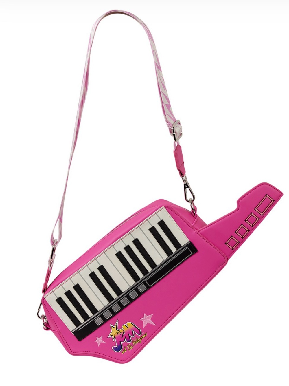 JEM and the Holograms Figural Keytar Glow Crossbody Bag